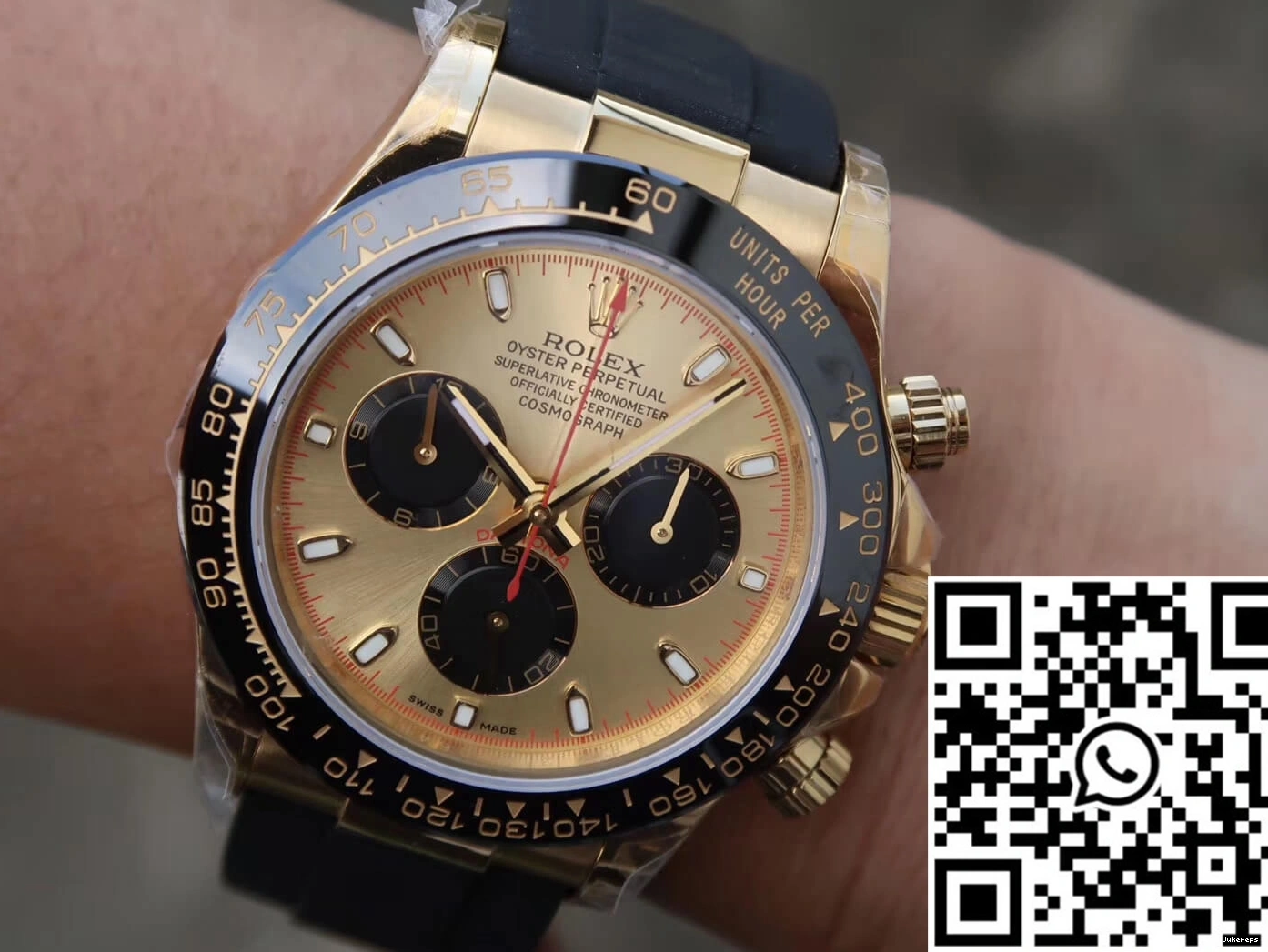 Chronograph Daytona Rolex V6 Yellow 116518ln JH Factory Gold Black Cosmograph 0423